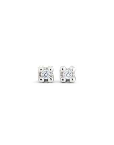 UNOde50 Sterling Silber überzogene Ohrringe mit weißem Zirkonia, Taglia unica, Versilberte Metalllegierung, Zirkonia UNOde50 Sterling Silber überzogene Ohrringe mit weißem Zirkonia, Taglia unica, Versilberte Metalllegierung, Zirkonia von Uno de 50
