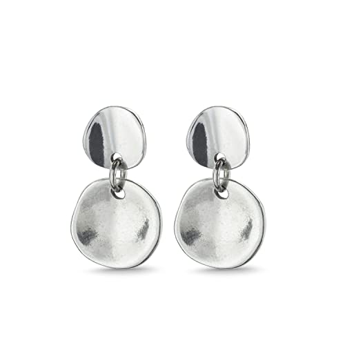 Uno de 50 Unisex-Ohrringe aus Metalmix mit 15 Mikron Silber PEN0055MET X von Uno de 50