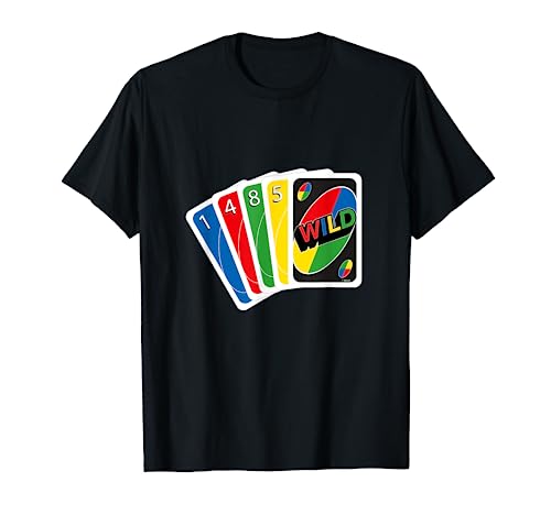 T-Shirt Uno Herren, offizielles Wildspiel, mehrere Farben T-Shirt von Uno