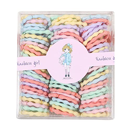 Basketball Kostüm 100 Stück Mädchen bunte elastische Haarbänder Kinder Pferdeschwanz Gummi Zubehör Herren Haarband (L, One Size) von UnoSheng