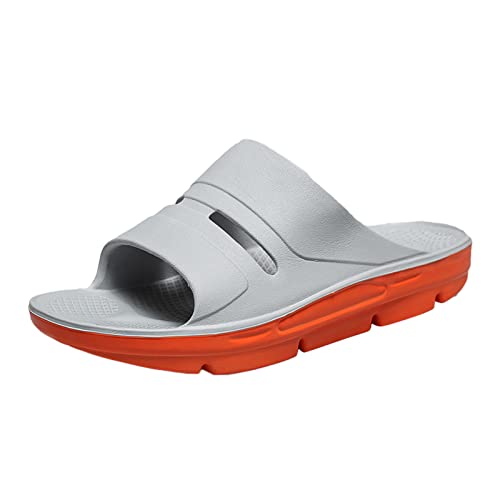 Bequeme und leichte Herren-Hausschuhe mit großem, dickem Bogen im Sommer Sneaker Herren Schuhe (Grey, 45) von UnoSheng