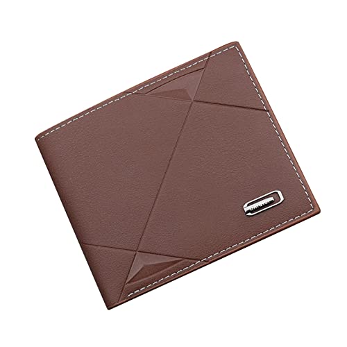 Damen Geldbörsen Einfache, modische, Kurze Geldbörse, Hit-Farbe, Damen, Herren, offene Geldbörse, mehrere Kartenfächer, Handtasche Brieftasche Damen Klein Schwarz (Black, One Size) von UnoSheng