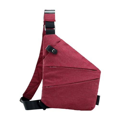 Eislaufschuhe Taschen Persönliche Taschentasche für Reisen Persönliche Taschentasche für Männer Persönliche Flex-Tasche Schärpentasche Schultertasche Taschen Gürteltasche (Red, One Size) von UnoSheng