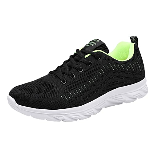 Sneaker Herren WeißE Sohle - Sportschuhe Herren Leichte Atmungsakti Laufschuhe Bequeme Stretch Turnschuhe Rutschfest Casual Walkingschuhe Weichen Sohle Jogging Schuhe Outdoor Sport Fitnessschuhe von UnoSheng