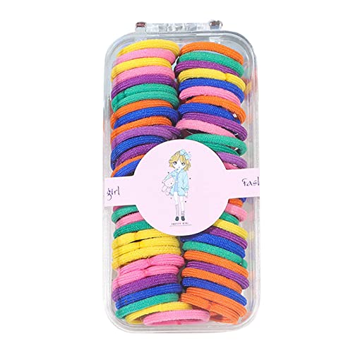 Stirnband Wandern Damen 60 Stück Mädchen bunte elastische Haarbänder Kinder Pferdeschwanz Gummi Zubehör Damen Stirnband Sommer Schwarz (I, One Size) von UnoSheng