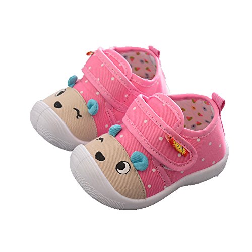 UnoSheng Baby Kleidung Mädchen Baby Säugling einzige weiche Comic-Sandal-snaky rutschfest Kinder Baby Schuhe Kinderschuhe Hausschuhe 23 (Pink, 21) von UnoSheng
