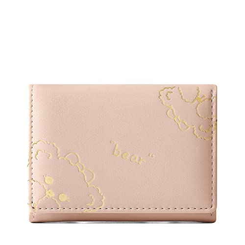 UnoSheng Große Herren Brieftasche Nette Bären-Frauen-kleine Art- und Weisegeldbörse Multi-Karten-Ausweis-Taschen-Damen-Geldbörsen-Handtasche Damen Geldbörsen Groß Günstig (Pink, One Size) von UnoSheng