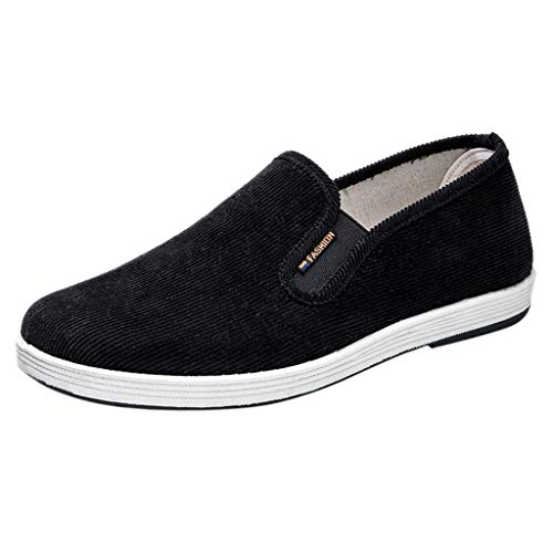 UnoSheng Hässliche Schuhe Herren Mode Turnschuhe Herren Sommerschuhe Lässig Atmungsaktiv Trend Rutschfester Leichter Herrenhausschuh Hausschuhe Lustig Herren Hund (Black, 38) von UnoSheng