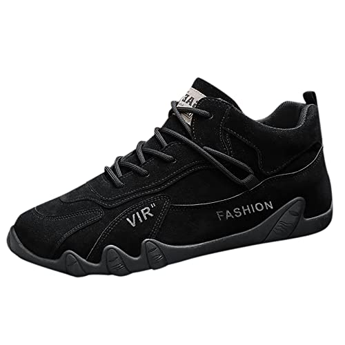 UnoSheng Herren Halle Sommerschuhe Herren leicht Freizeitschuhe Herren sportlich schwarz Sportschuhe Herren blau Schwarze Anzugschuhe Herren Business Schuhe Herren schwarz barfussschuhe von UnoSheng