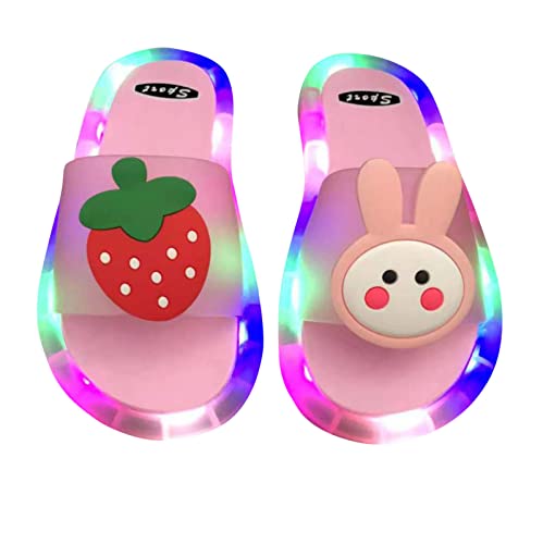 UnoSheng Indoor Slipper Dusche Outdoor Mädchen Hausschuhe Kinder Rutschfeste Stilvolle Jungen Leichte 25 Jahre Kleinkind Cartoon Mädchen Hausschuhe Hausschuhe Herren Ohne Sohle (J, 4-5 Years) von UnoSheng