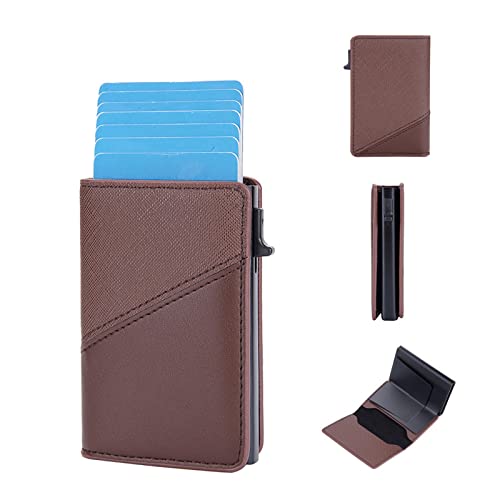 UnoSheng Kartenhalter, Geldbörse, klein, modisch, mehrere Karten, Schnalle, Reißverschluss, Vintage-Stil, Herren-Kappe, coffee, Einheitsgröße UnoSheng Kartenhalter, Geldbörse, klein, modisch, mehrere Karten, Schnalle, Reißverschluss, Vintage-Stil, Herren-Kappe, coffee, Einheitsgröße von UnoSheng