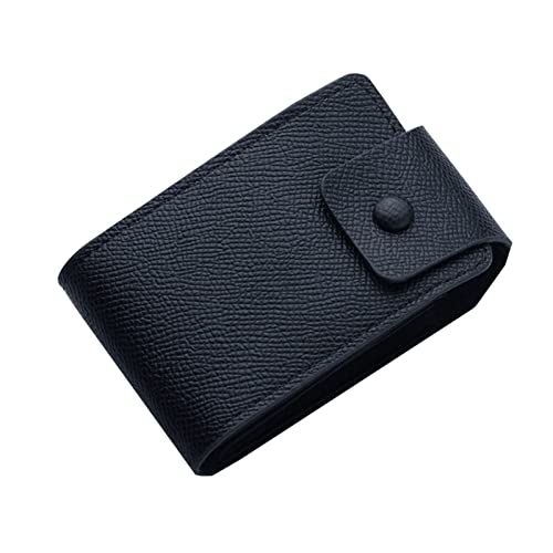 UnoSheng Klein Damen Geldbörsen Fashion ID Short Wallet Einfarbig Damen Herren Haspe Geldbörse 11 Kartenfächer Mehrere Kartenfächer Clutch Bag Kitkartenhüllen Blau (B, One Size) von UnoSheng