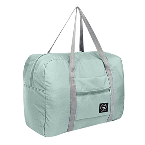 UnoSheng Trolley Klein Kinder Frauen Tragetasche Reisen auf für Mann Modegepäck mit großer Reisetasche Waage Koffer Analog (Light Blue, One Size) von UnoSheng