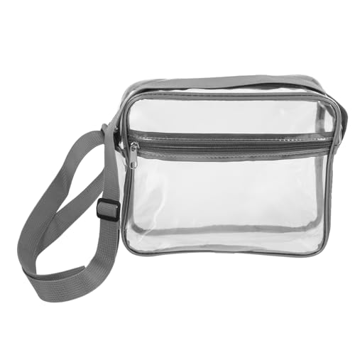 Unomor transparente Umhängetasche Reisekosmetiktasche Kosmetiktasche Portable Einzelne Umhängetasche PVC Mode-Make-up-Tasche Schultertasche -Tasche tragbare Handtasche PVC-Tasche von Unomor