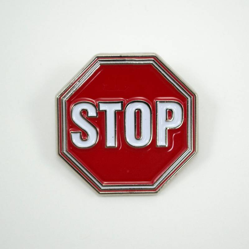 stoppschild - Emaille Pin von UnoriginalPins