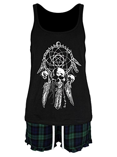 Unorthodox Collective Damen Schlafanzug Gothic Dreamcatcher schwarz von Unorthodox Collective