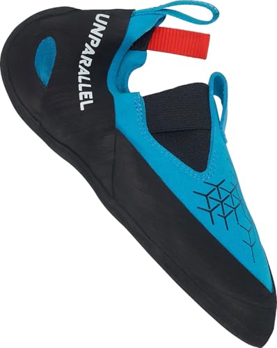 Unparallel Up-Duel Blau-Schwarz - Weicher geschmeidiger Speedkletterschuh, Größe EU 42.5 - Farbe Deep Blue - Black von Unparallel