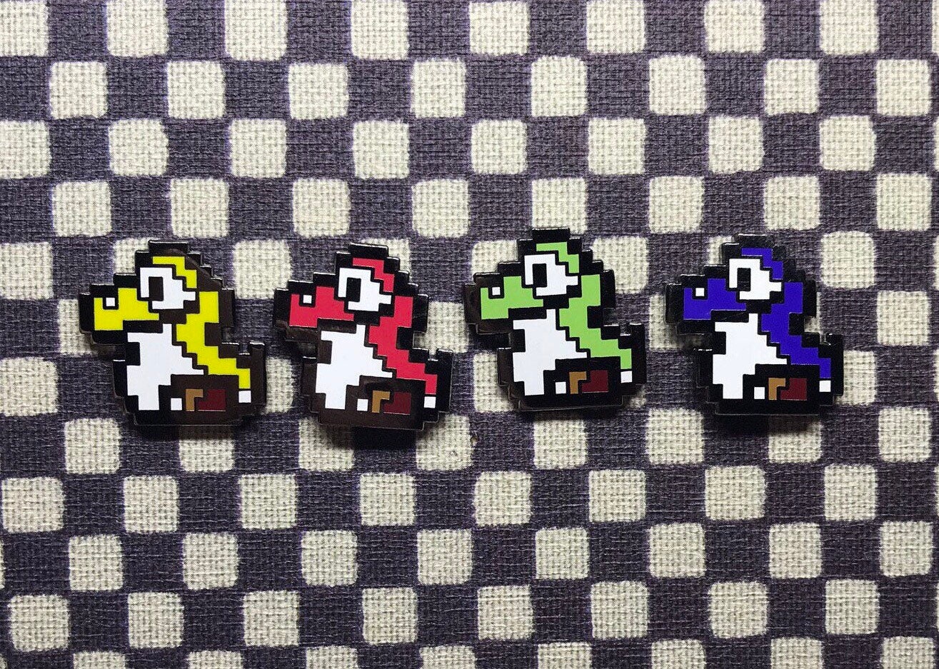 Baby Yoshi Pins Super Mario World Baby Yoshi Pins Super Mario World von UnprivilegedTradeCo