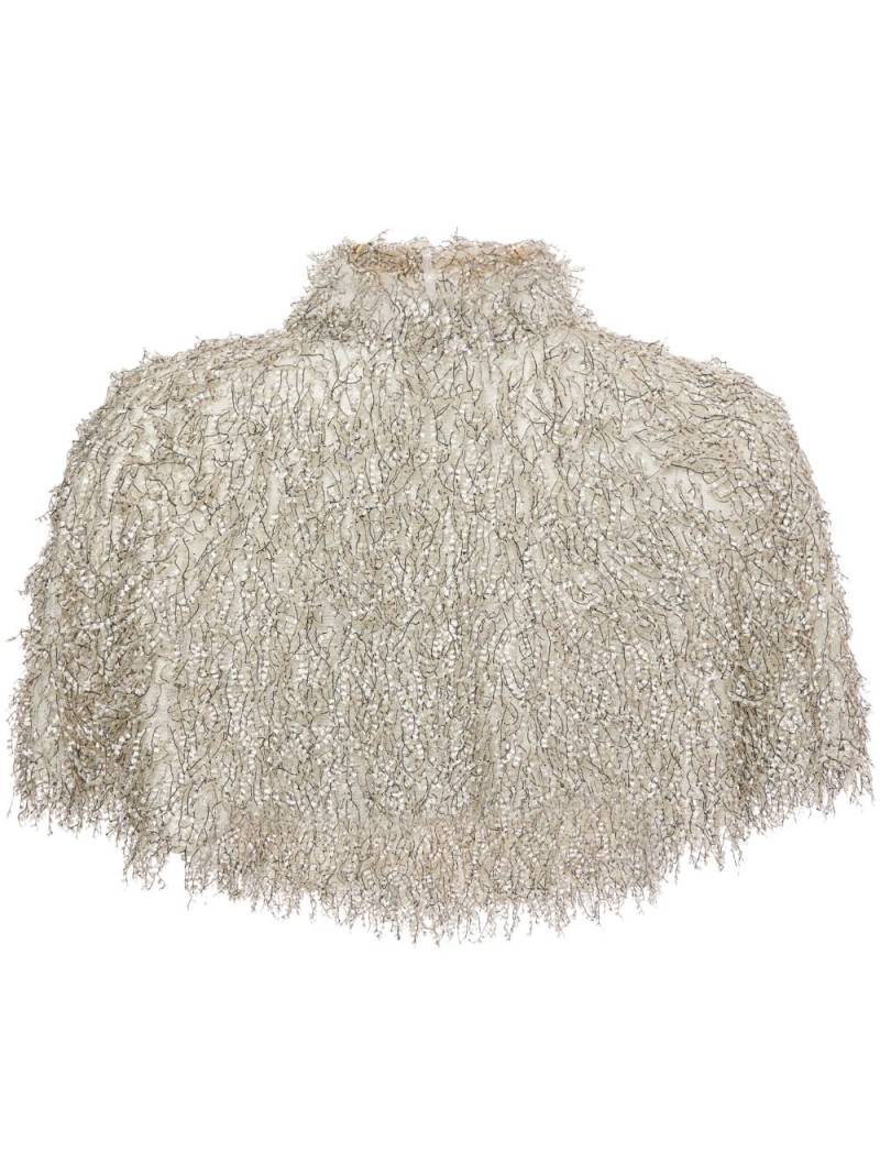 Unreal Fur Bon Cropped-Cape - Nude von Unreal Fur