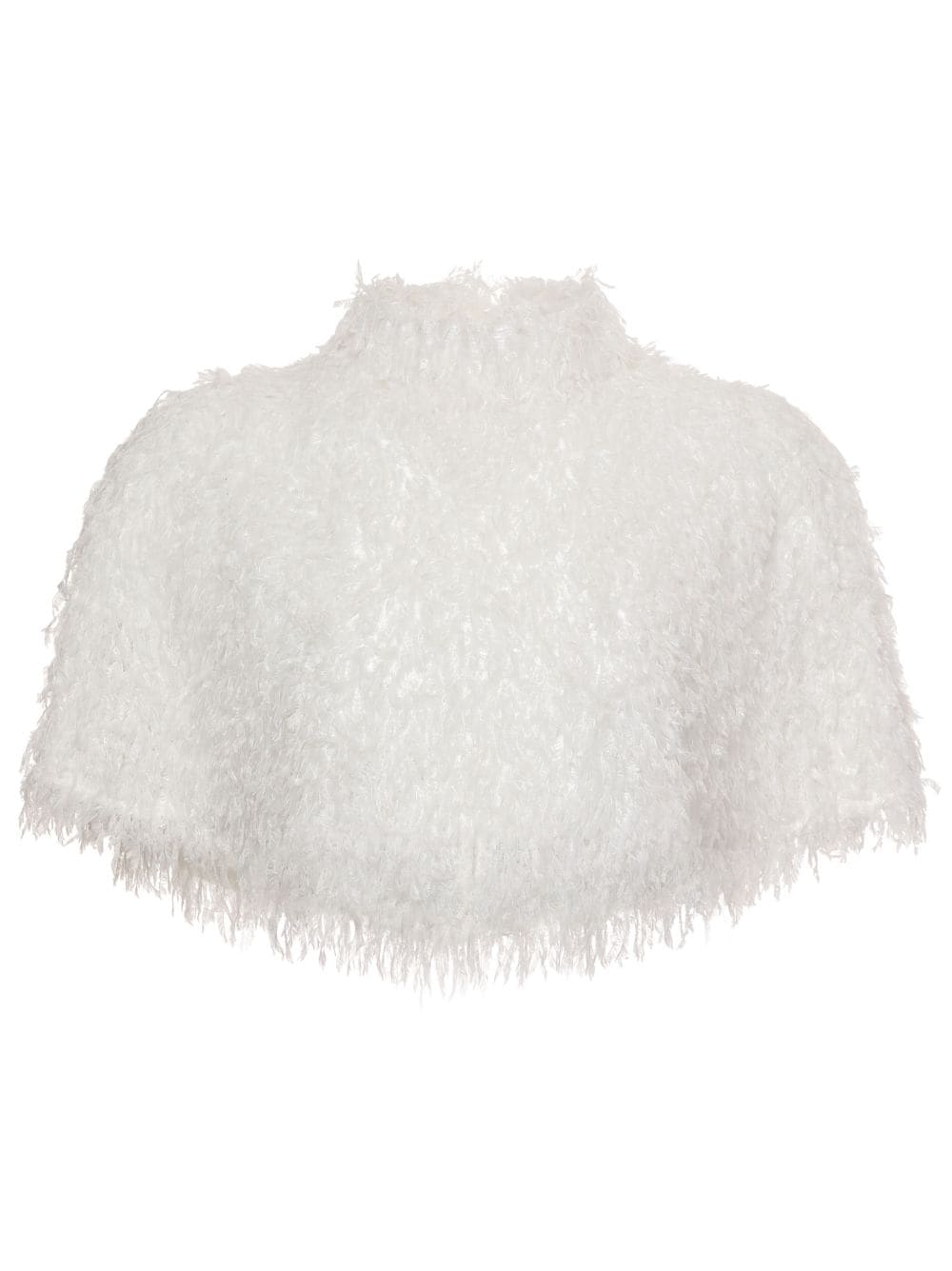 Unreal Fur Cape Verde Cropped-Cape - Weiß von Unreal Fur