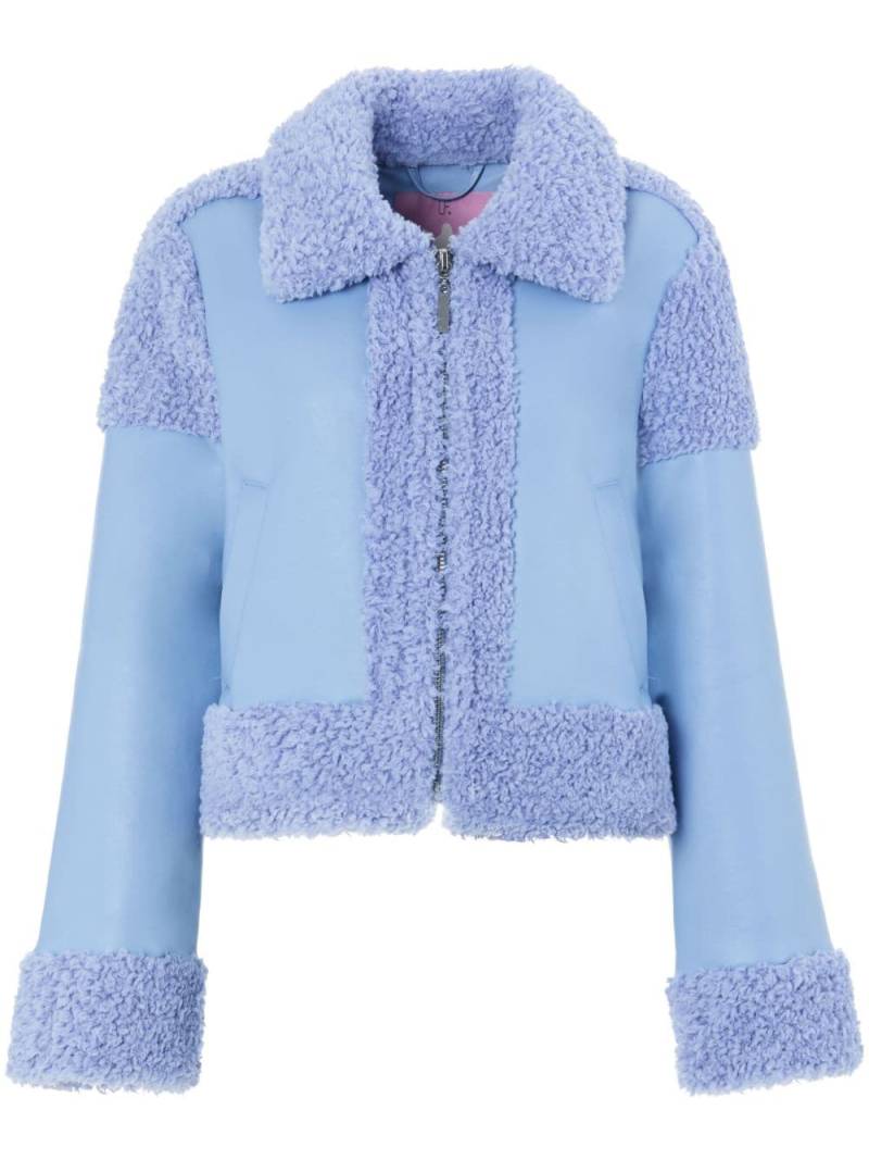 Unreal Fur Corfu Jacke mit Reißverschluss - Blau von Unreal Fur