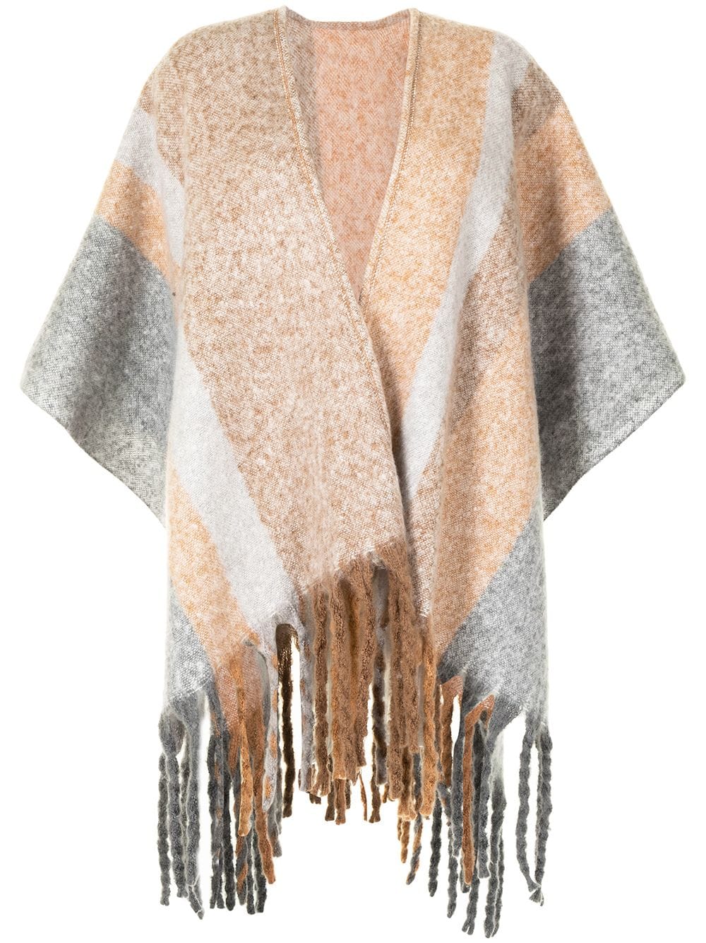 Unreal Fur Ecuador Poncho - Grau von Unreal Fur