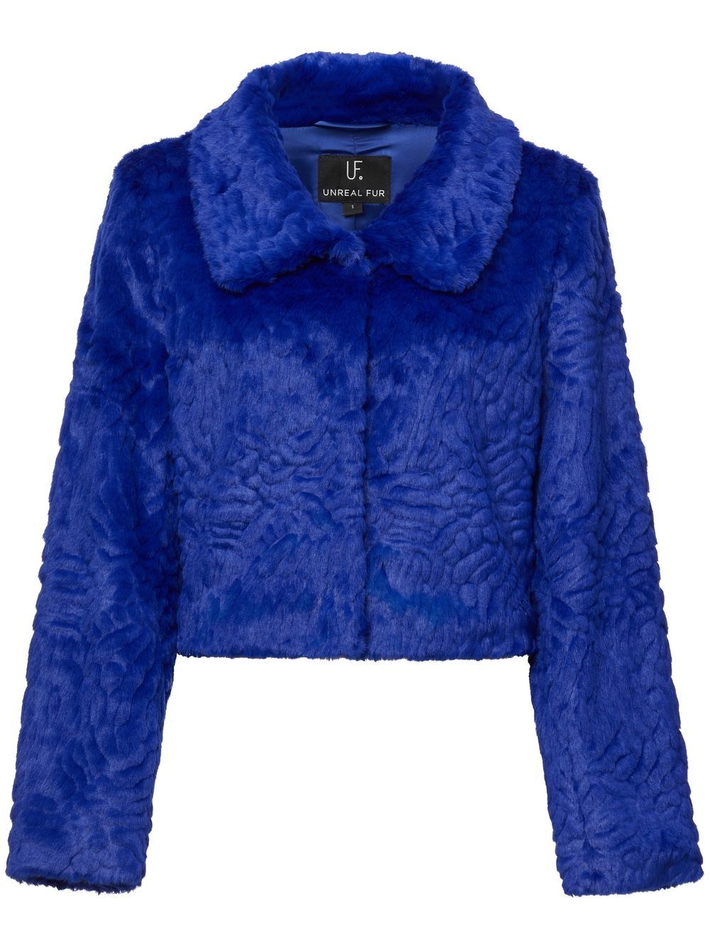 Unreal Fur Polaris Cropped-Jacke - Blau von Unreal Fur