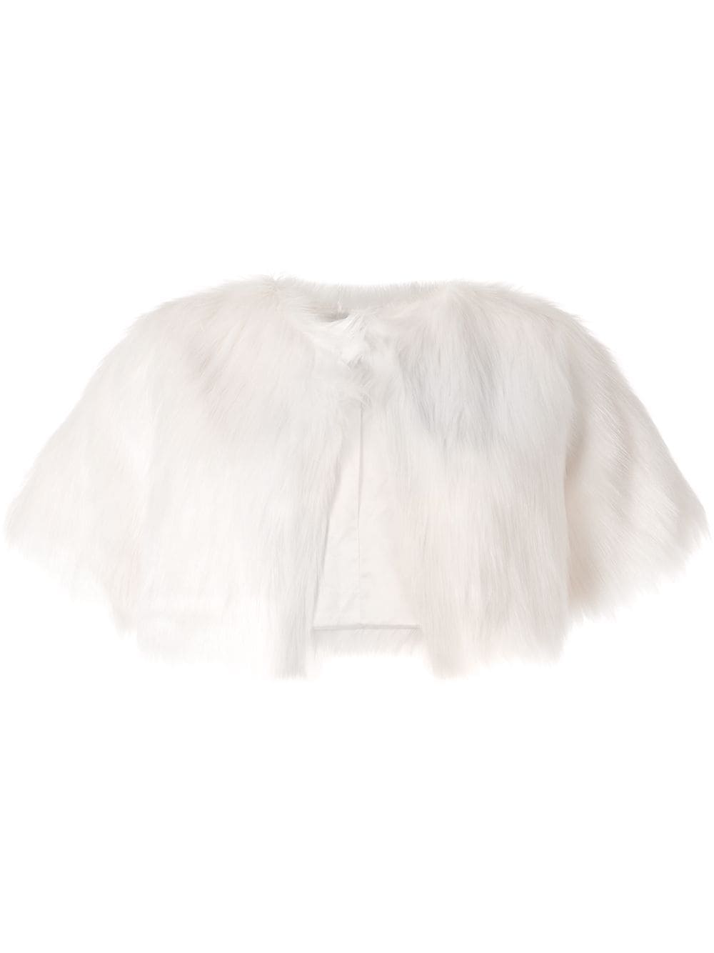 Unreal Fur Schal mit Faux Fur - Weiß von Unreal Fur