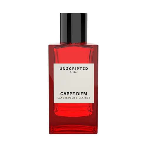 UNSCRIPTED Carpe Diem Eau de Parfum Unisex 100ml – Langanhaltendes Arabisches Parfüm für Damen und Herren mit Amber, Sandelholz, Zedernholz, Leder und Moschus – Luxuriöses Duftspray inspiriert von Unscripted