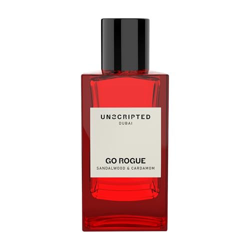 UNSCRIPTED Go Rogue Eau de Parfum for Men 100ml – Long-Lasting Arabic Cologne with Black Tea, Cardamom, Sandalwood, Tonka and Bourbon Vetiver – Dubai-Inspired Luxury Fragrance Spray von Unscripted