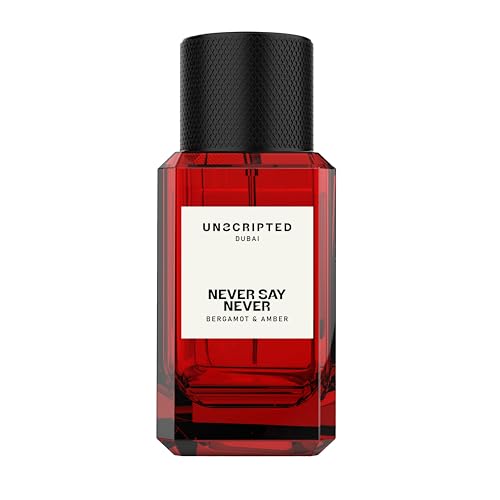 UNSCRIPTED Never Say Never Eau de Parfum Unisex 100ml – Langanhaltendes Arabisches Parfüm für Damen und Herren mit Zitrus, Jasmin, Blüten und Amber – Duftspray inspiriert von Dubai von Unscripted