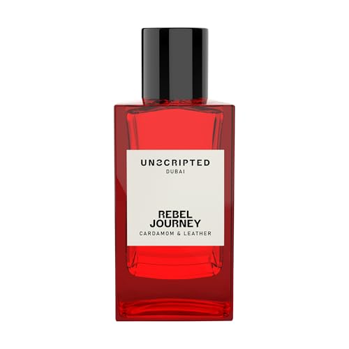 UNSCRIPTED Rebel Journey Eau de Parfum für Herren 100ml – Langanhaltendes Arabisches Parfum mit Veilchen, Leder, Jasmin, Zedernholz, Holzigem und Tabak – Luxuriöses Duftspray inspiriert von Dubai von Unscripted
