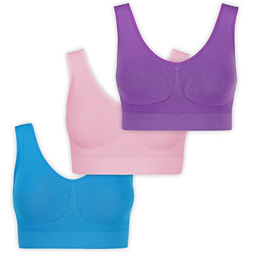 UnsichtBra Bustier Damen BH ohne Bügel | Seamless Soft Bra Bralette | Wohlfühl Bustiers Top | Schlaf BH, Still BH & Sport BH für Yoga | Mikrofaser, Atmungsaktiv, Bequem (wellbra_roblali)(M) von UnsichtBra