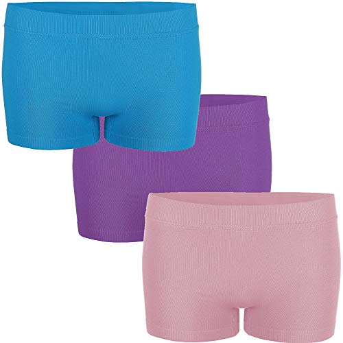 UnsichtBra Damen Panties Mehrpack - Frauen Unterwäsche | Damenunterwäsche - Damen Panty im 3-er Set | Wohlfühl Pantys | Damen Boxershorts (Rosa, Blau, Lila, M) von UnsichtBra