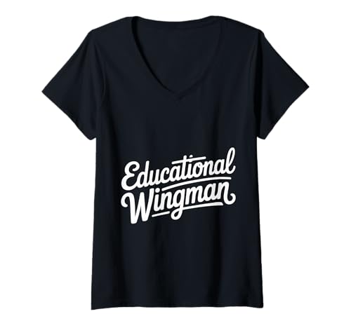 Damen Educational Wingman Unterstützung von Lehrerassistenten |- T-Shirt mit V-Ausschnitt Damen Educational Wingman Unterstützung von Lehrerassistenten |- T-Shirt mit V-Ausschnitt von Unterrichtsunterstützungslehrer