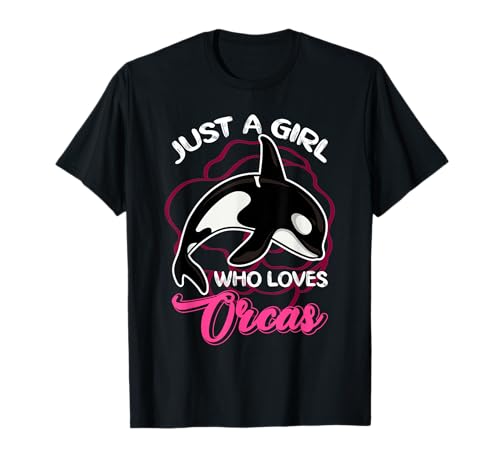 Nur ein Mädchen das Orcas liebt Orca T-Shirt Nur ein Mädchen das Orcas liebt Orca T-Shirt von Unterwasserwelt Tiermotiv Orca