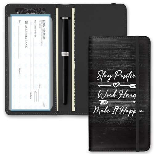 UntilPlan Bedrucktes Scheckbuch-Cover, schmal, langlebig, RFID-blockierend, hochwertiges Leder, doppelte Schecks für Damen und Herren, Inspirierend, Bedruckt UntilPlan Bedrucktes Scheckbuch-Cover, schmal, langlebig, RFID-blockierend, hochwertiges Leder, doppelte Schecks für Damen und Herren, Inspirierend, Bedruckt von UntilPlan