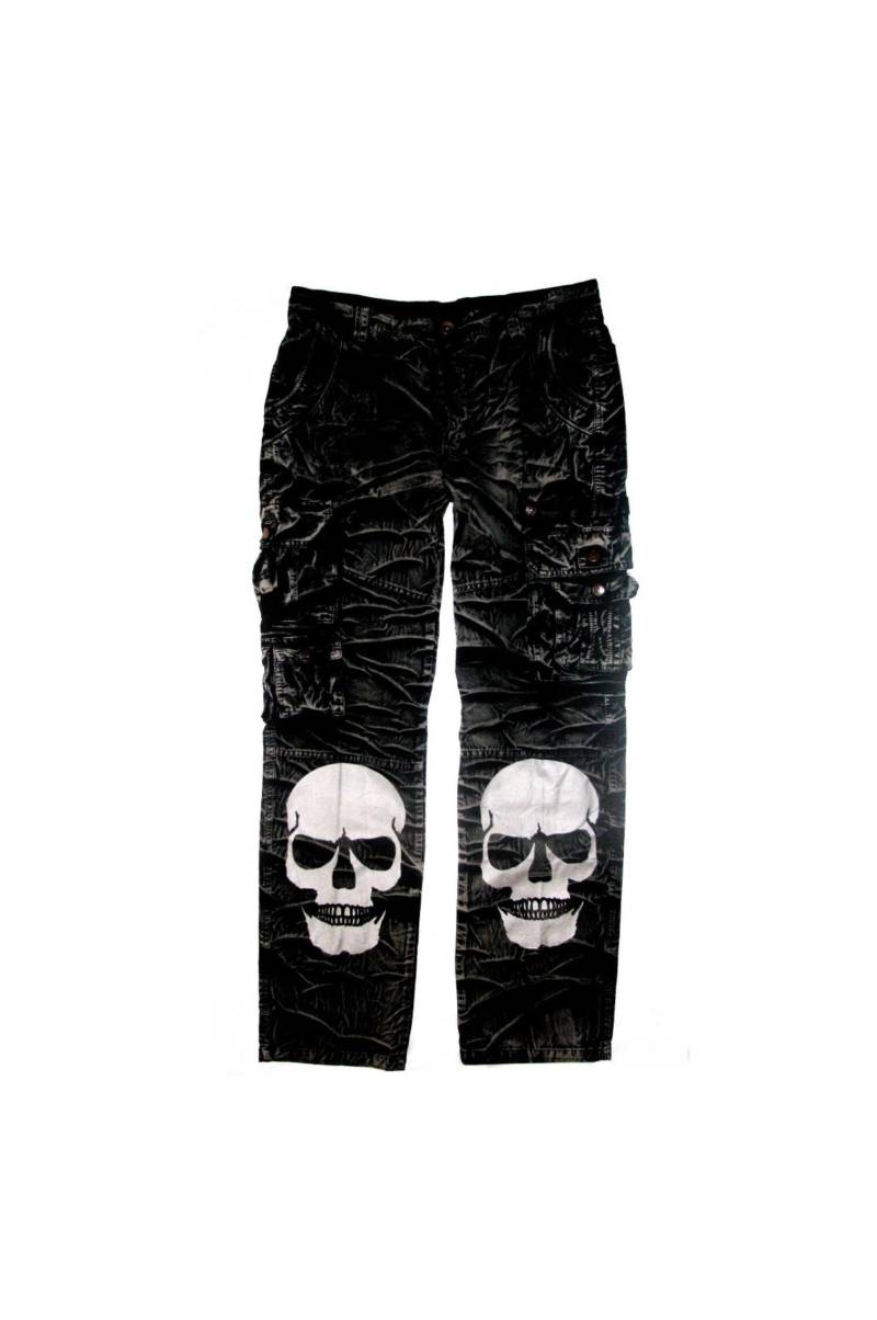 Visual Kei Hose Limitiert Unisex Männer "Undead-Skull" J Street Fashion Biker Rocker Punk Gothic Harajuku Otaku Shibuya Style von Untotshop