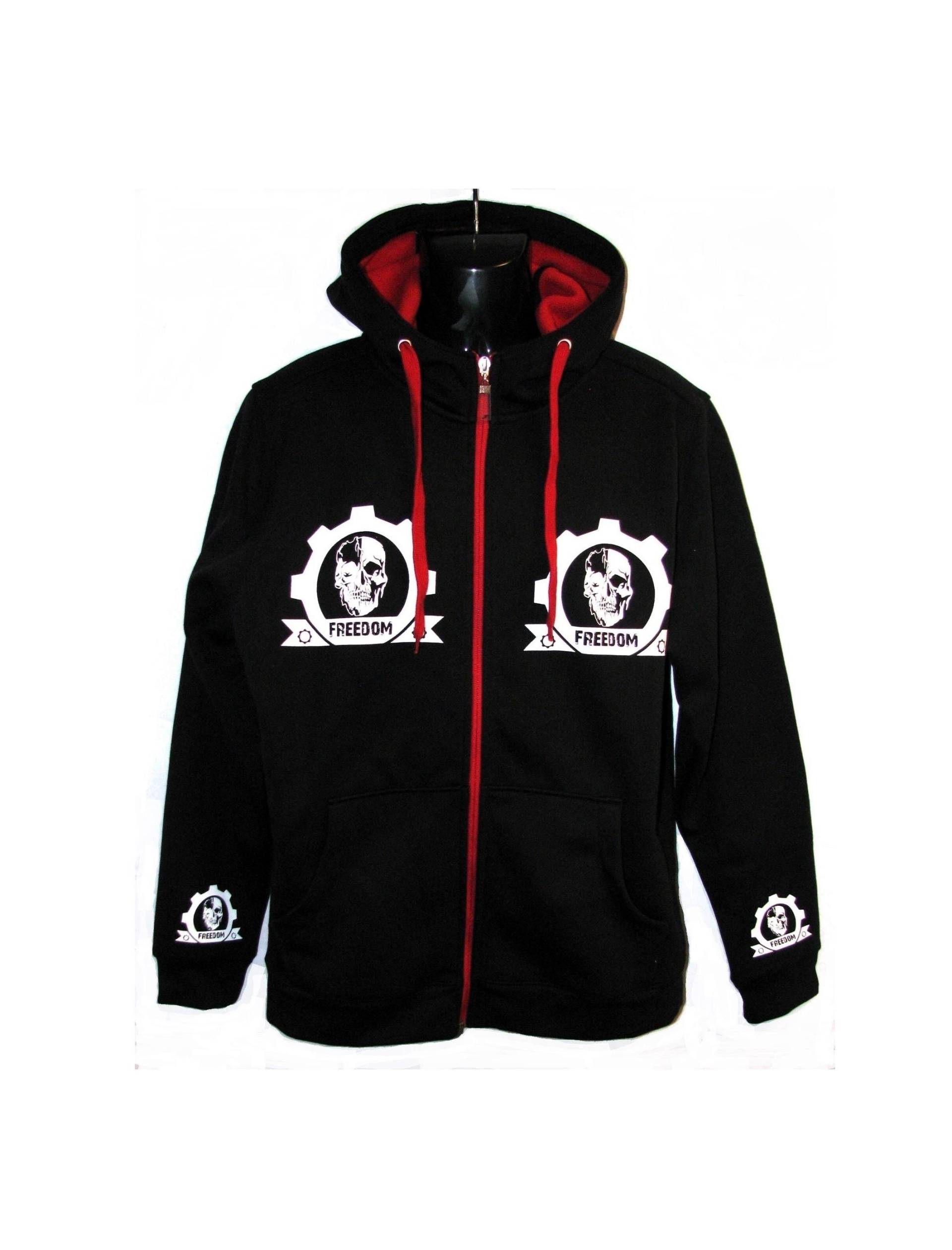 Limitierte Visual Kei Biker Männer Unisex Kapu Kaputzen "Freedom" Untot J Street Fashion Vk Visu Jacke Schwarz Mit Roten Zip Limitierte Visual Kei Biker Männer Unisex Kapu Kaputzen "Freedom" Untot J Street Fashion Vk Visu Jacke Schwarz Mit Roten Zip von Untotshop