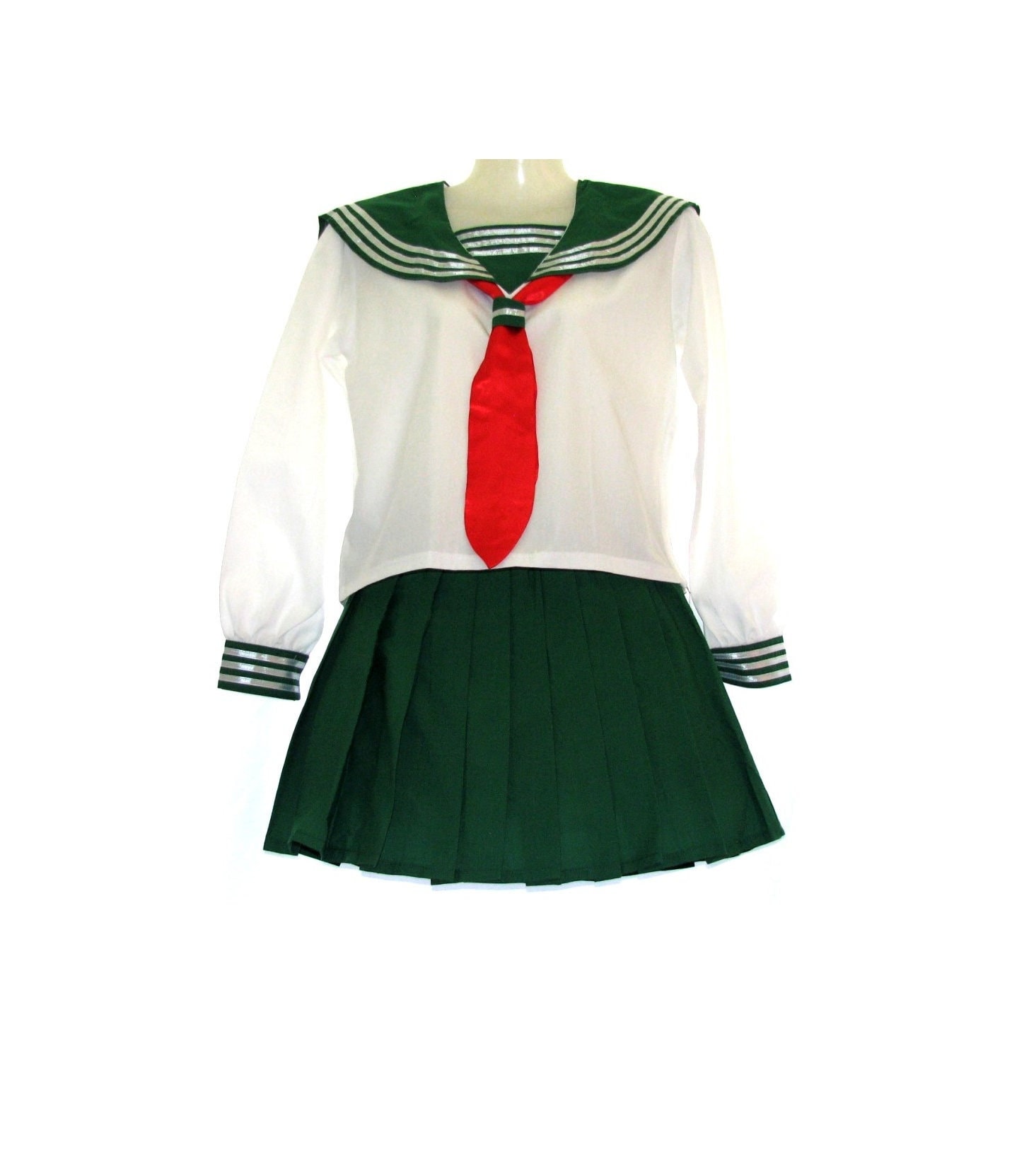 Schuluniform Grün Langarmig Seifuku Style Von Xkawaii Schuluniform Grün Langarmig Seifuku Style Von Xkawaii von Untotshop