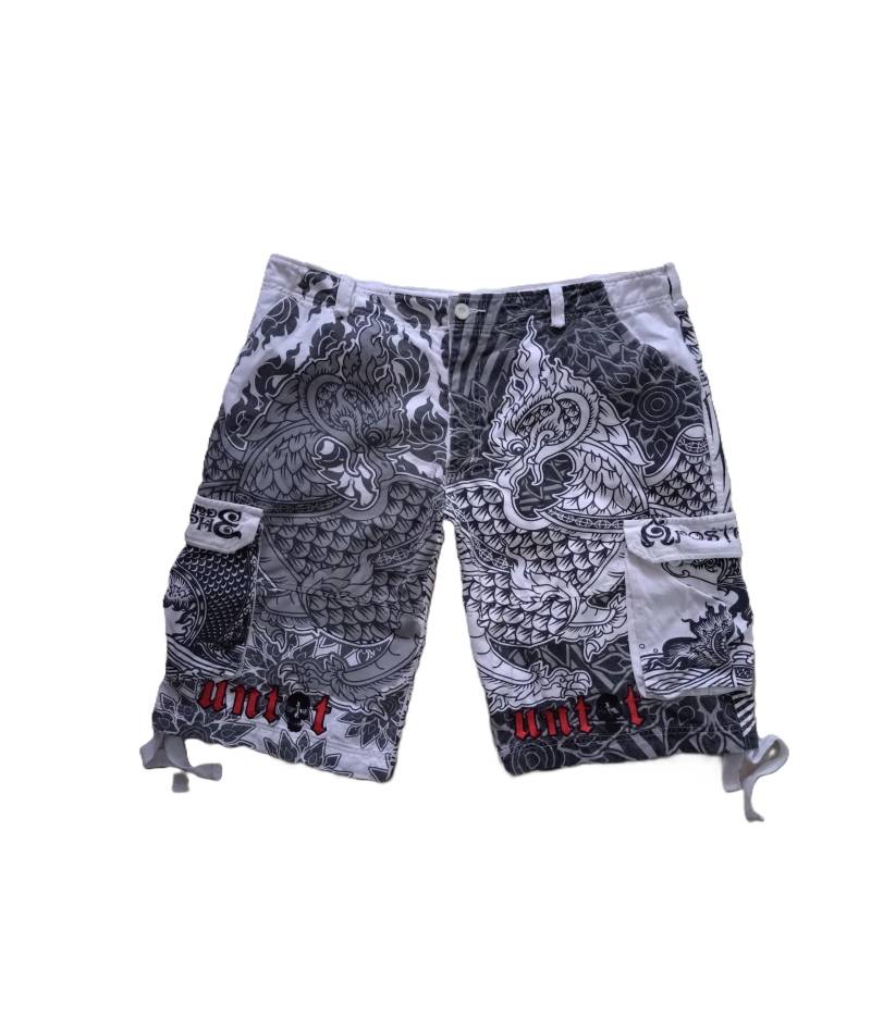 Untot Visual Kei Kurze Hose Limitiert Unisex Männer "Dragon" Vk Visu Harajuku Otaku Shibuya Style von Untotshop