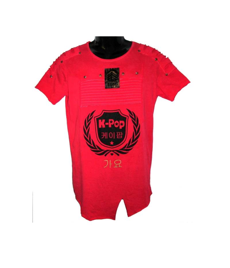 Limitiertes K-Pop T-Shirt Männer Unisex Rot Korean Pop von Untotshop