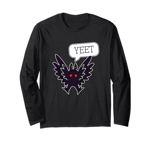Mothman für Männer Frauen Cool Cryptid Monster Weird Langarmshirt von Unusual Cryptozoology Graphic Monster