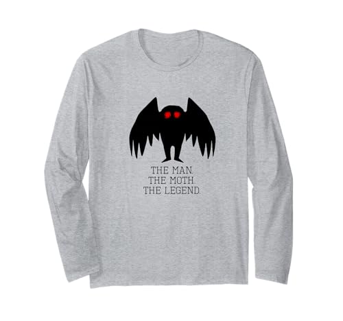 Mothman für Männer Frauen Cool Cryptid Monster Weird Langarmshirt von Unusual Cryptozoology Graphic Monster