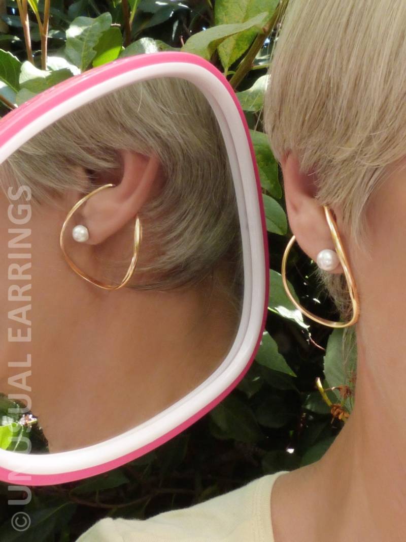 Gold Filled Nicht Durchbohrte Ohrringe Ear Cuff, Ohrwickel, Groß von UnusualEarrings