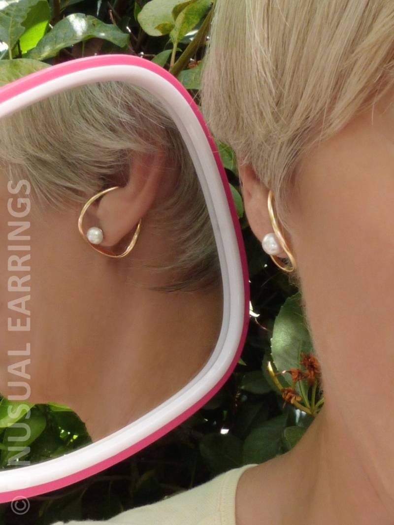 Gold Filled Ohrmanschetten Kleines, Ungepierctes Paar Ohrringe von UnusualEarrings