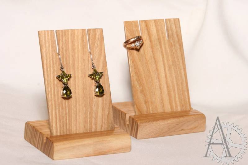 Esche Ohrring Display, Holz Schmuck Halter, Kartenständer von UnusualWorkshop