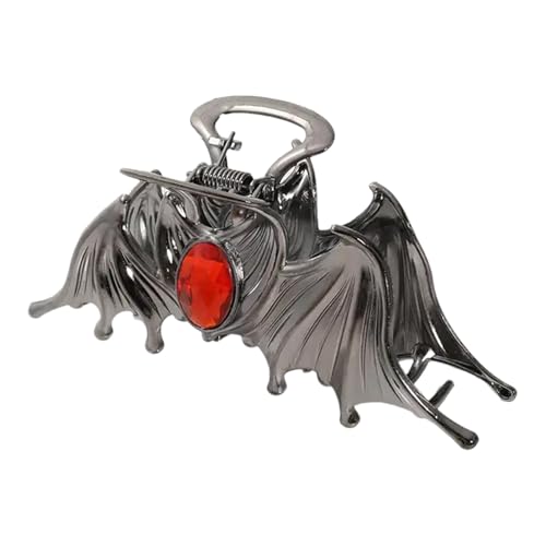 Bat Hair Clip, Metal Scary Design Claw, 3.94x1.97 Inches Meet Different Style Needs, Gothic Alligator Barrettes, Hair Styling Accessories for Women, Special Spooky Clips von Uonguon
