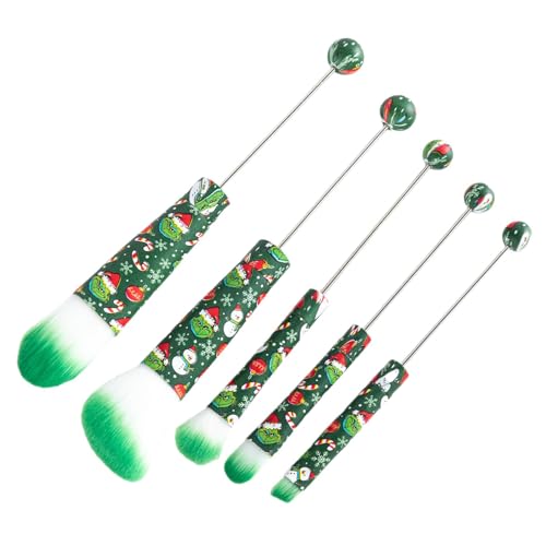 Beadable Make-up-Pinsel-Set, Metallgriff, Make-up-Pinsel, Lidschatten-Pinsel-Set, Kontur-Make-up-Pinsel, Foundation-Pinsel-Set, vielseitige Beauty-Tools, anpassbare Make-up-Pinsel, von Uonguon