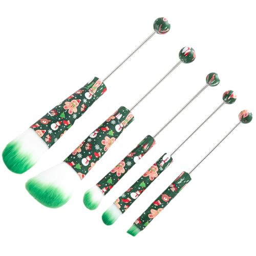 Beadable Make-up-Pinsel-Set, Metallgriff, Make-up-Pinsel, Lidschatten-Pinsel-Set, Kontur-Make-up-Pinsel, Foundation-Pinsel-Set, vielseitige Beauty-Tools, anpassbare Make-up-Pinsel, von Uonguon